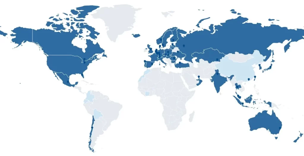 Pm international более чем в 40 странах мира